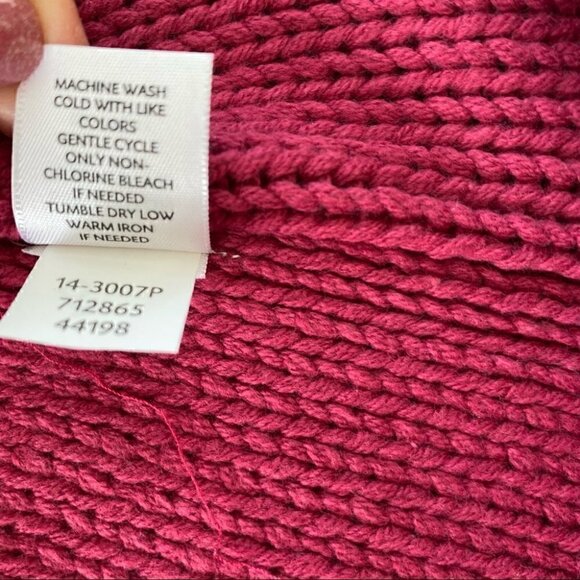 J. Jill  cable knit sweater with raglan sleeves and mock turtleneck, NWT - Picture 11 of 11